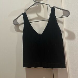Black crop top